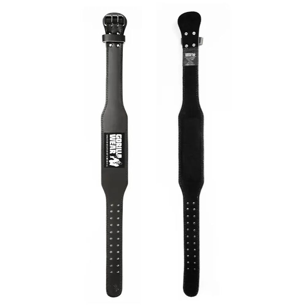 Gorilla Wear Kožni pojas za dizanje tegova 10 cm, Antracit slika 2