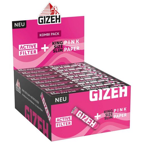 GIZEH PINK Papers KSS + Activated carbon filters slika 1