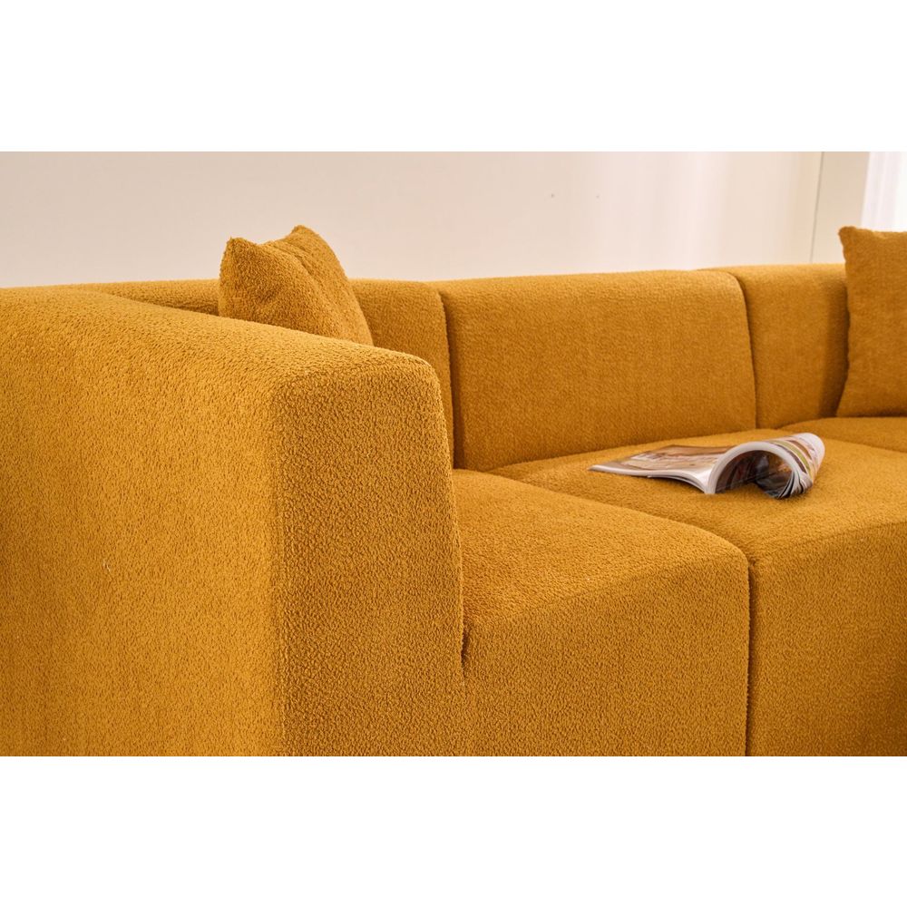 Ugaona Sofa Raks - Narandžasti slika 5