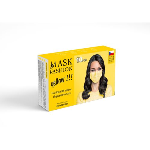 Mesaverde-maska za lice 3ply 10/1  žuta slika 1
