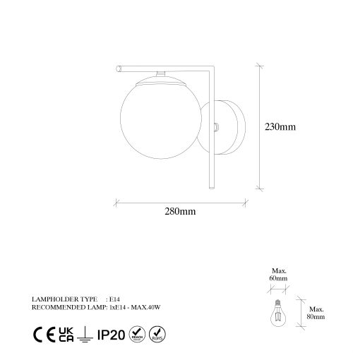 Antikna zidna lampa 7141 slika 5