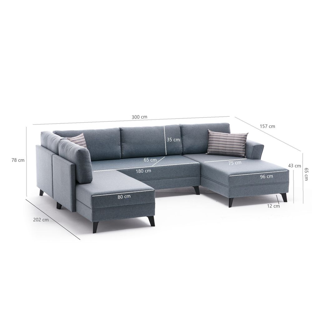 Eris - Smeđi Ugaoni Kauč na Razvlačenje slika 9