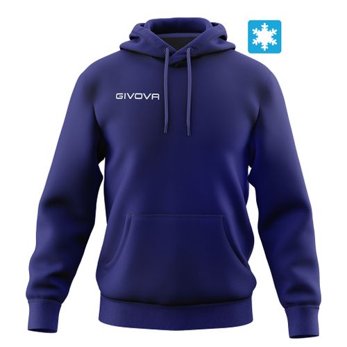 Givova muška dukserica/hoodie Con Cappuccio New Plava slika 1