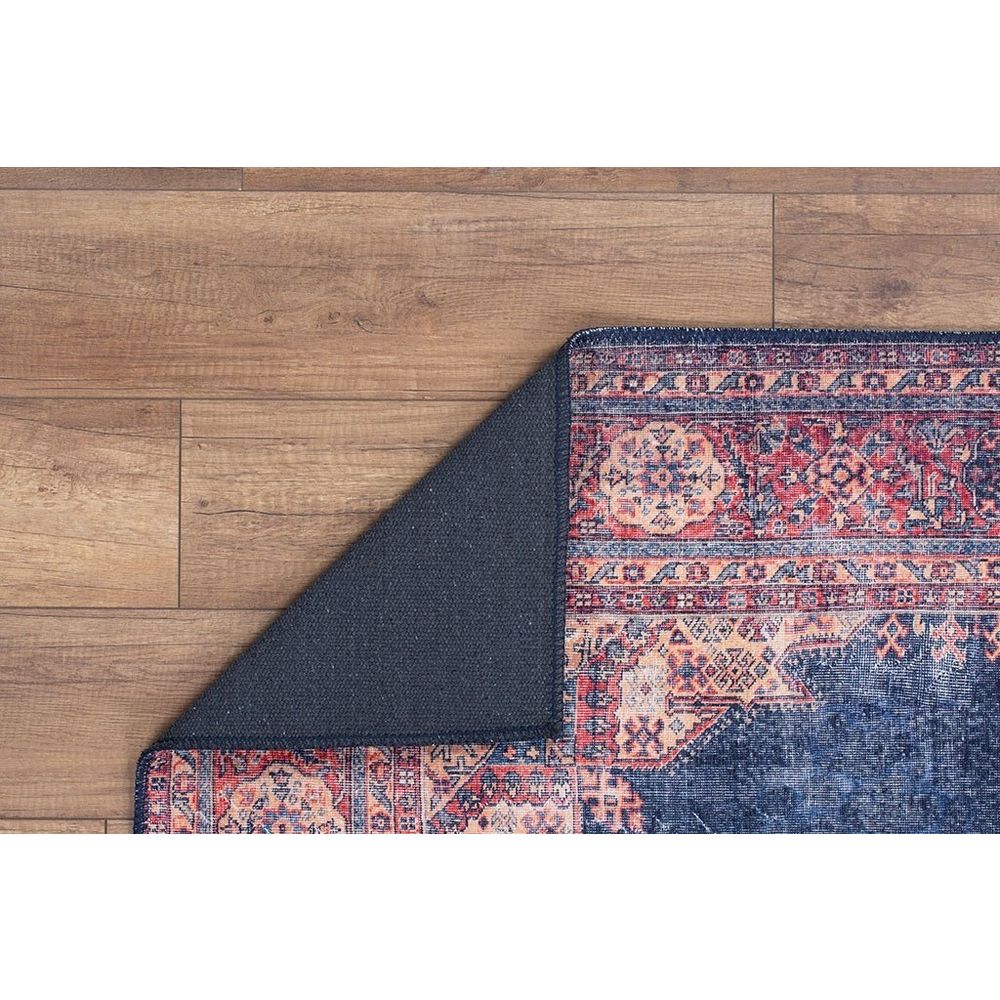 Tamnoplavi Višebojni Tepih Blues Chenille - AL 26 (210 x 310 cm) slika 3