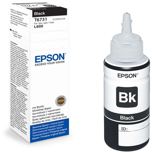 INK JET EPSON T6731 L800 BLACK EcoTank 70ML C13T67314A slika 1