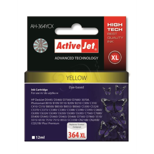 ActiveJet žuti tintni uložak za HP CB325EE 364 XL slika 1