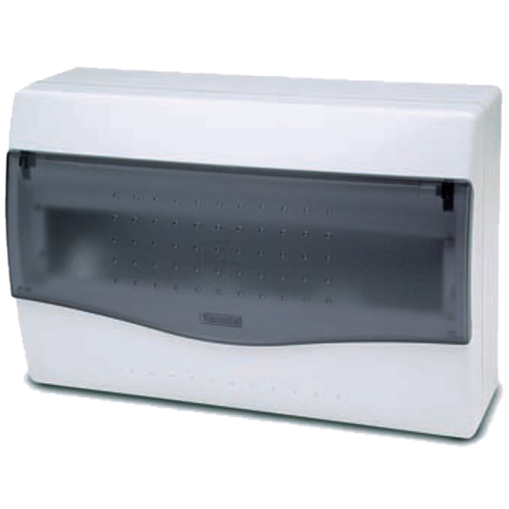 Famatel Kutija za osigurače nadžbuk, 12/14 osigurača, providna, IP40 - 3612-W-M-KN/12-14 slika 1