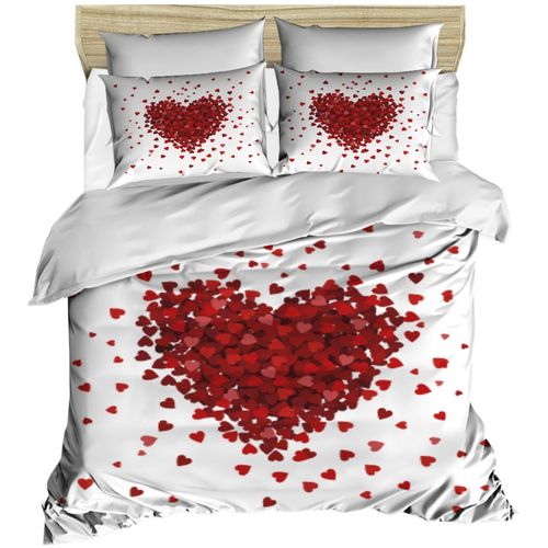 206 White
Red Double Quilt Cover Set slika 1