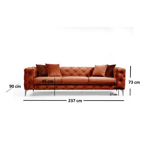 Atelier Del Sofa Como - Trosed u narandžastoj boji slika 4