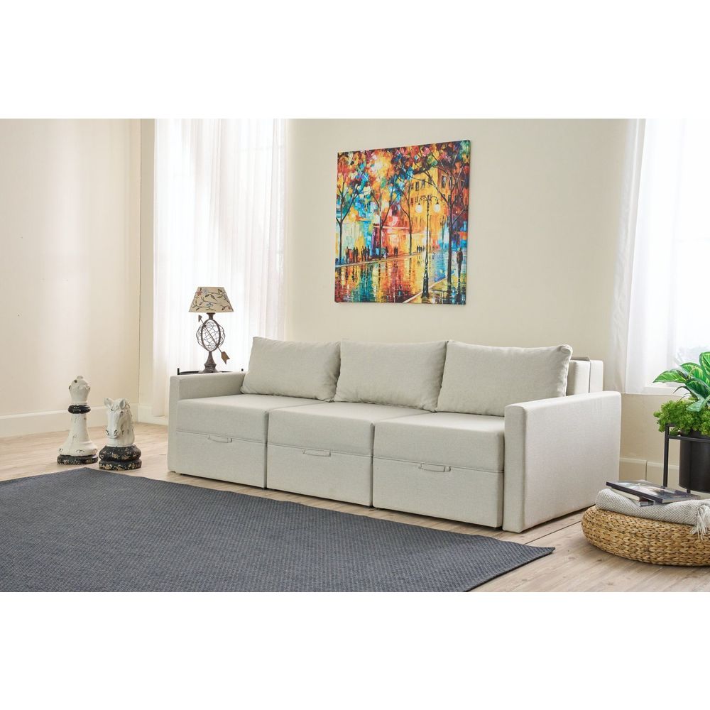 Krevetna sofa u kutu Saros – antracit slika 3
