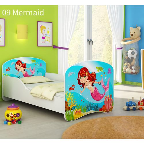 Dječji krevet ACMA s motivom 140x70 cm 09-mermaid slika 1