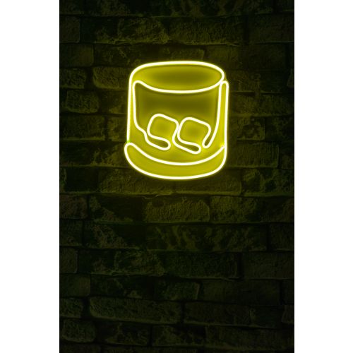 Wallity Ukrasna plastična LED rasvjeta, Whiskey Old Fashioned - Yellow slika 2