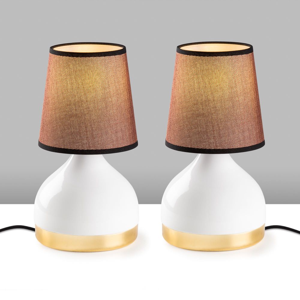 Set Stona Lampa Yıldo - 8024 - bijela i svijetlosmeđa (2 komada) slika 5