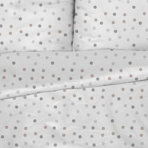 Pamučna posteljina Svilanit Grey Dots slika 6