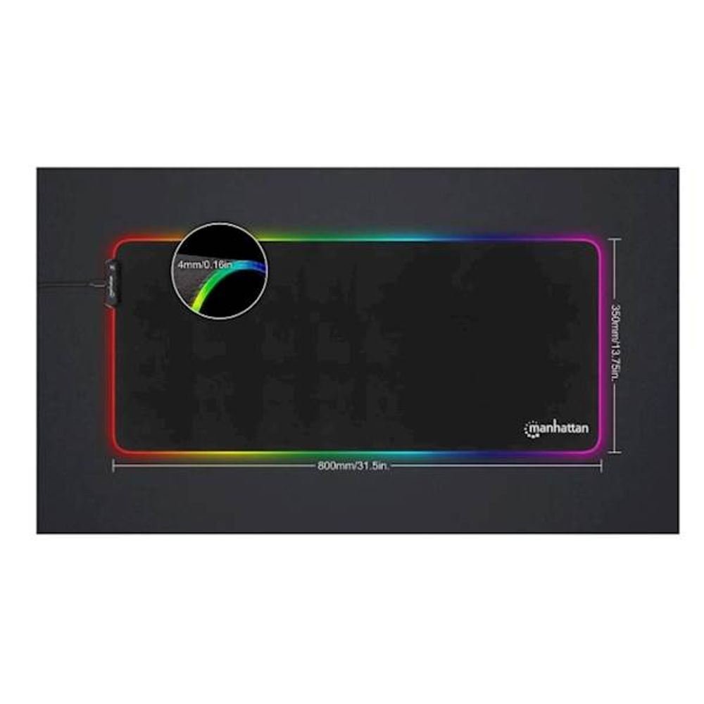 MANHATTAN Podloga za miš XXL RGB LED slika 3