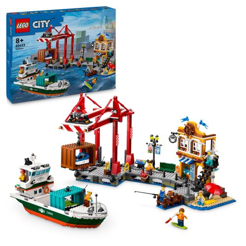 LEGO® CITY 60422 Gradska luka s teretnim brodom slika 3