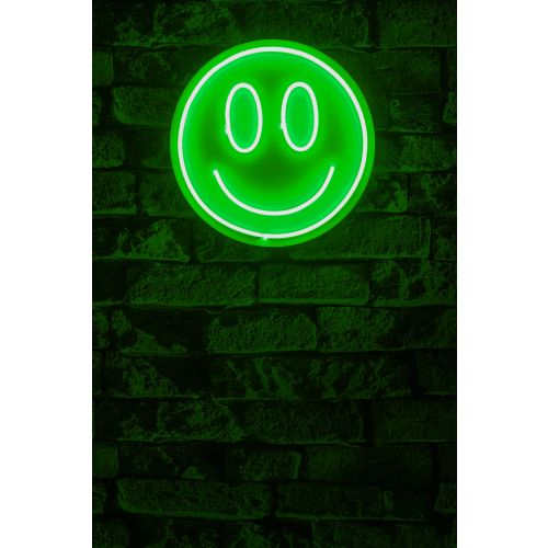 Wallity Ukrasna plastična LED rasvjeta, Smiley - Green slika 2