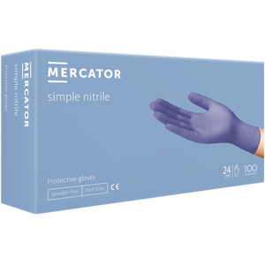 Jednokratne rukavice MERCATOR SIMPLE NITRIL plave bez pudera