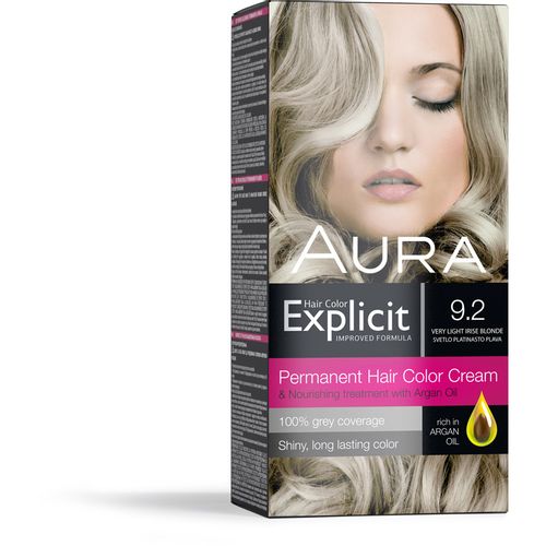 AURA Explicit farba za kosu 9.2 Svetlo Platinasto Plava slika 1