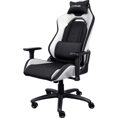 Trust GXT 714W gaming stolica RUYA, bijela, udobna, podesiv ergonomska, eko materijal slika 1