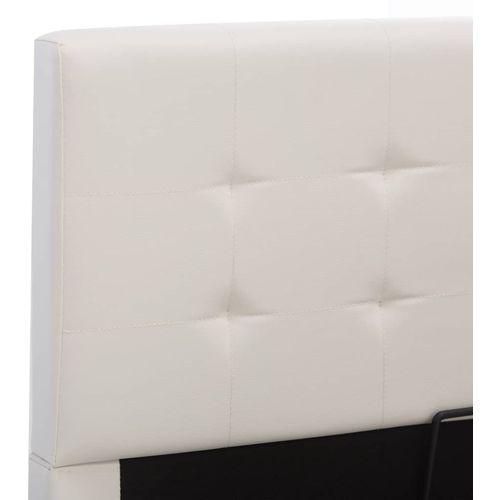 Hidraulični okvir za krevet od umjetne kože bijeli 100 x 200 cm slika 44