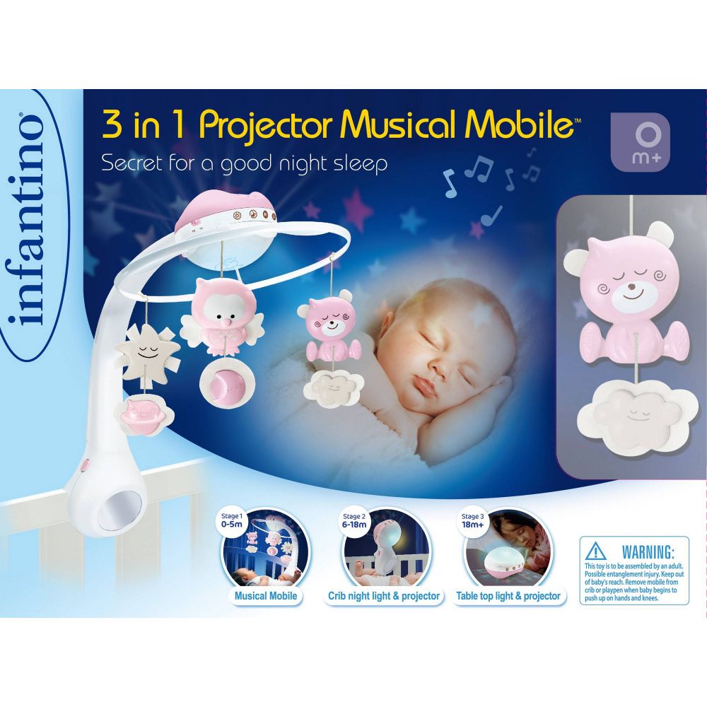 Infantino 004914 Muzički vrtuljak, Rozi slika 4