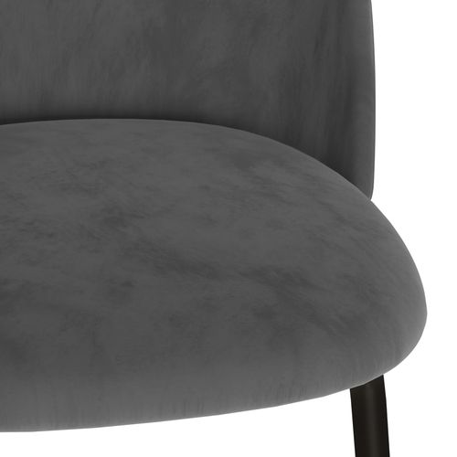 Blagovaonske stolice od tkanine 4 kom sive slika 27