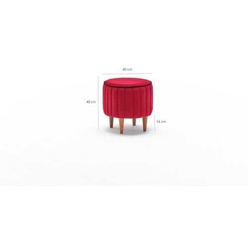 Lindy Puf - Red Red Pouffe slika 7