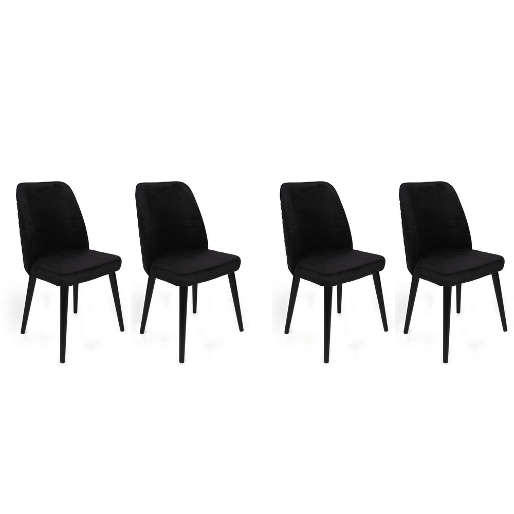 Tutku-311 V4 Crni Set Stolica (4 Komada) slika 1
