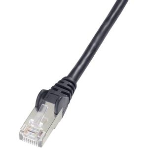 Digitus DK-1531-005/BL RJ45 mrežni kabel, Patch kabel cat 5e SF/UTP 0.50 m crna  1 St.