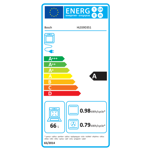 Bosch samostojeći štednjak HLS59D351 slika 5