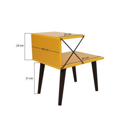 Cross - Yellow Yellow Nightstand slika 10