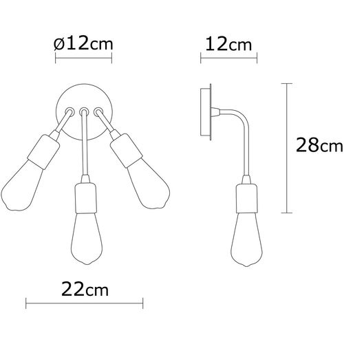 Opviq Zidna lampa, 525NOR3199 slika 5