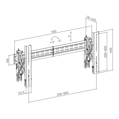 S BOX LVW02-48T, Nosac za video wall slika 5