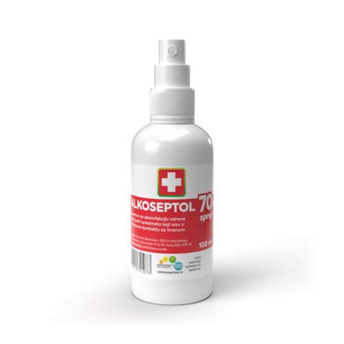 Alkoseptol 70% medicinski alkohol u spreju 100ml, Apo-Hospital slika 1