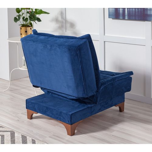 Atelier Del Sofa Naslonjač, Kelebek Berjer - Dark Blue slika 4