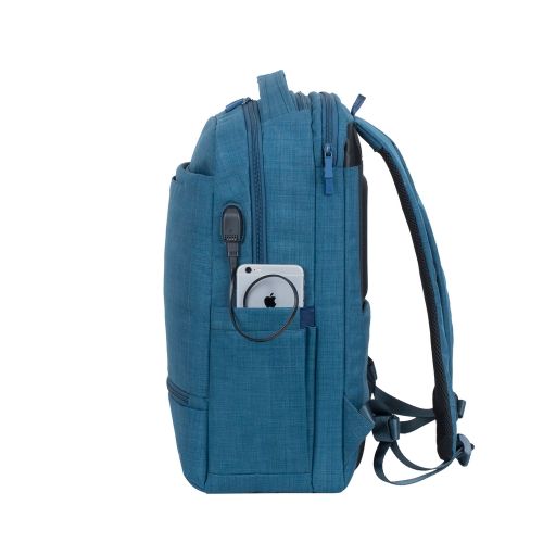 Ruksak RivaCase 17.3" Biscayne 8365 Blue carry-on laptop backpack slika 3