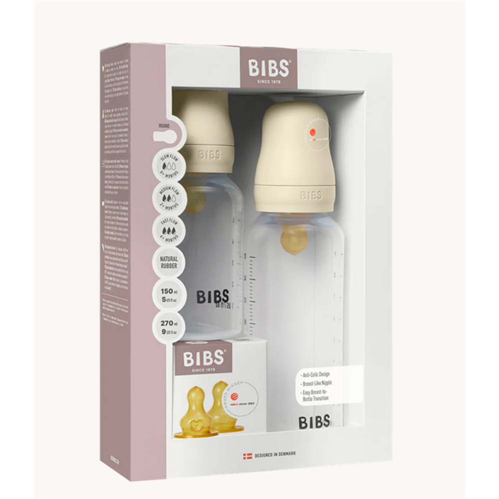Bibs Set od dvije flašice Grow And Flow Latex 150ml/270ml Ivory slika 3