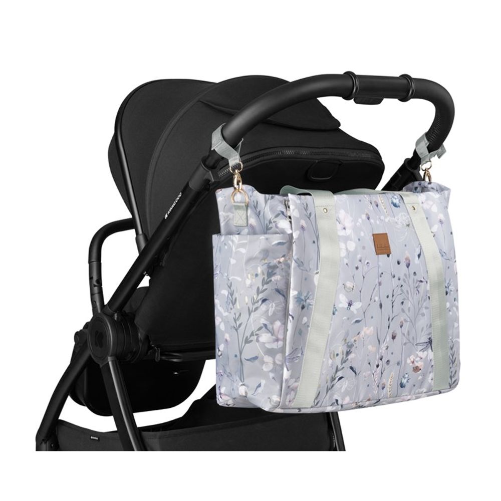Kikka Boo Torba za mamu Florence, Dreamy Fields Grey slika 10