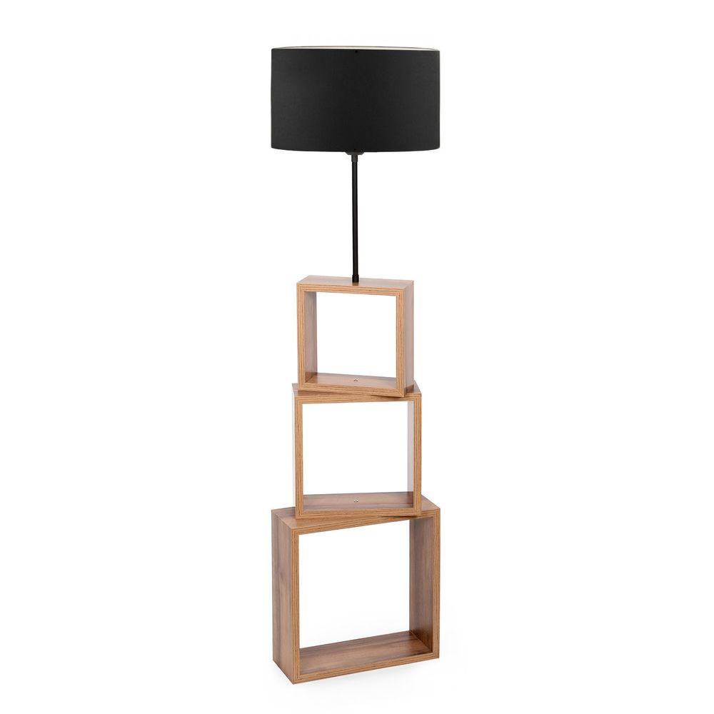 AYD - 2901 Crna Drvena Podna Lampa slika 2