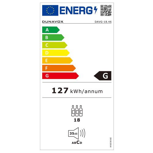 DVH-19.50B.TO DUNAVOX vinska vitrina slika 7