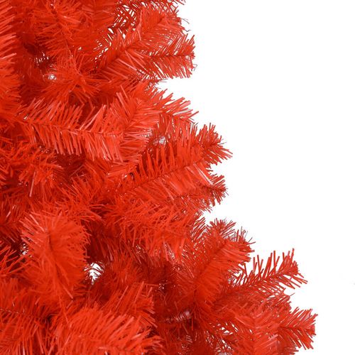 Umjetno božićno drvce LED sa stalkom crveno 150 cm PVC slika 11