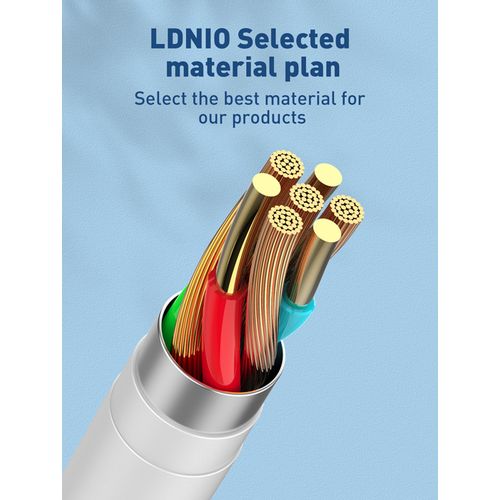 LDNIO CHARGING DATA CABLE (C-C) 65W 1M WHITE LC611C slika 3