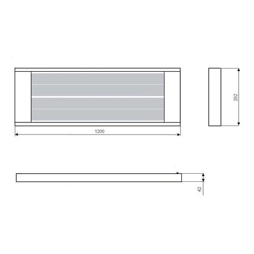 Infracrveni grijači panel Teplov P2000 crni slika 2