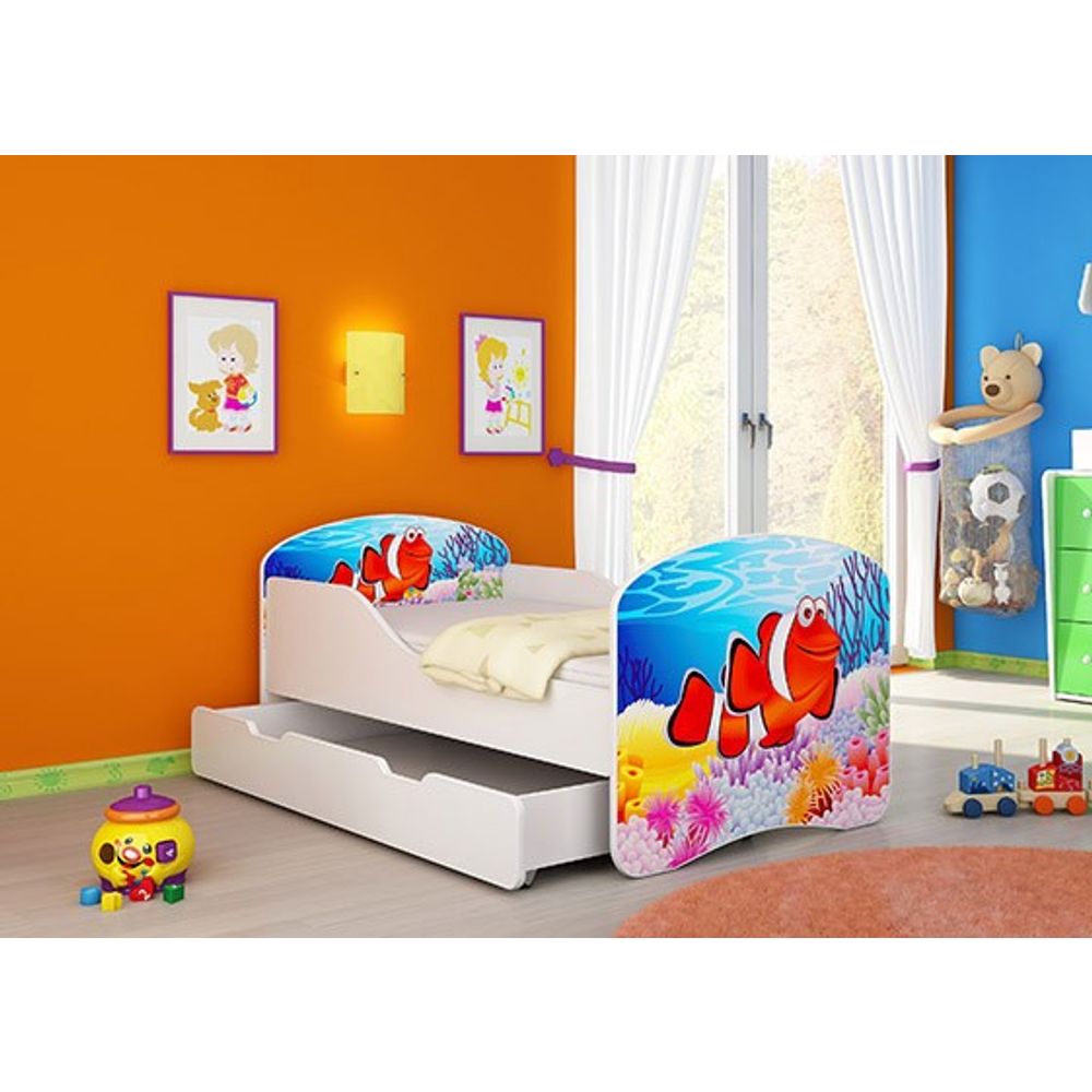 ACMA Dječiji krevet Acma I sa ladicom - 140x70cm - Dezen 28 slika 1