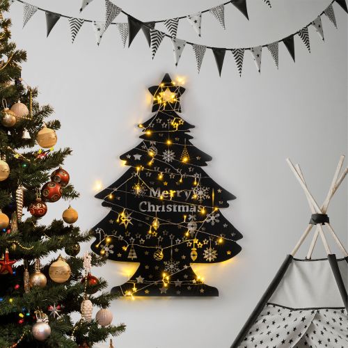 Wallity Metalna zidna dekoracija, XMASBLACK - 031 slika 1