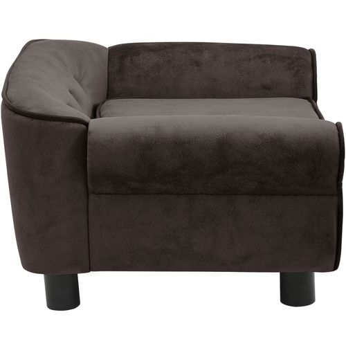 Sofa za pse smeđa 72 x 45 x 30 cm plišana slika 32