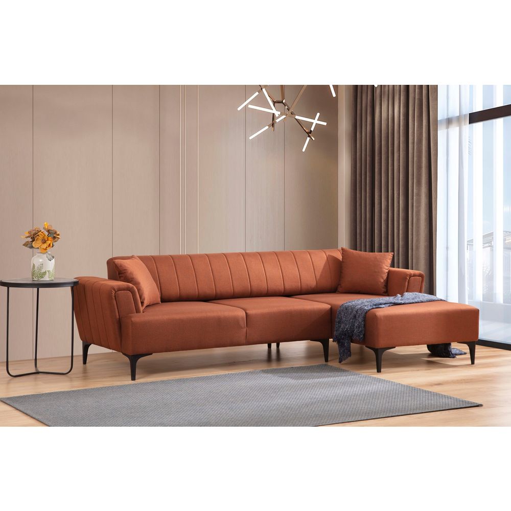 Ugaona Sofa na Razvlačenje Hamlet - Crvena slika 1