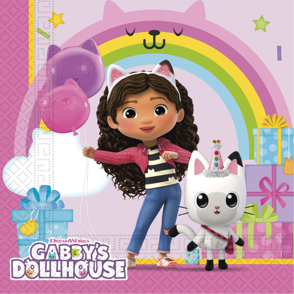 Papirne salvete Gabby's Dollhouse 33x33cm, 20kom slika 1