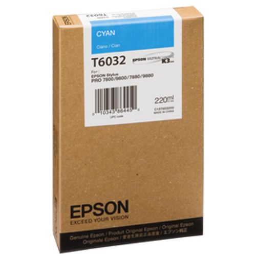 Tinta Epson T6032, ink cyan, StylusPro 7800, 7880, C13T603200 slika 1